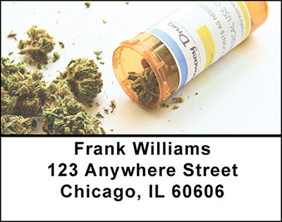 Marijuana in Medicine Address Labels | LBBAK-81
