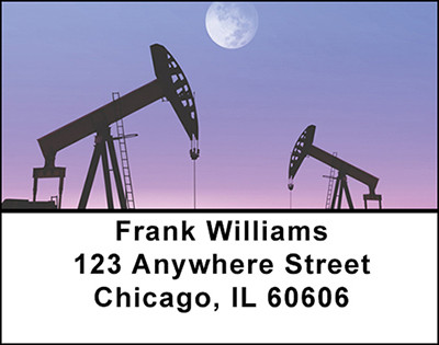 Oil - Black Gold Address Labels | LBBAK-86