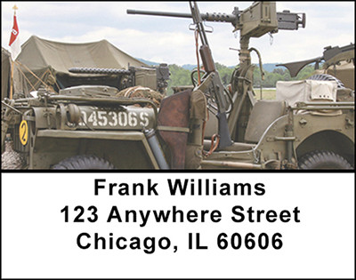 WW II Army Equipment Address Labels | LBBAL-36