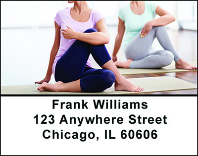 Yoga Fitness Address Labels | LBBAM-12