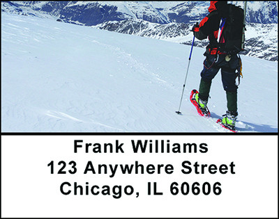 Snowshoeing Address Labels | LBBAM-15