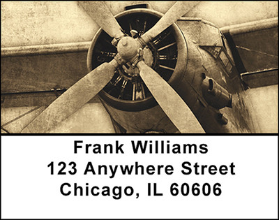 Vintage Airplanes Address Labels | LBBAM-66