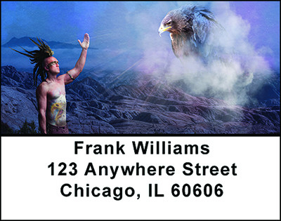 Indian Eagle Spirit Address Labels | LBBAM-86