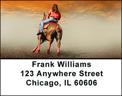 Cowgirls & Horses Address Labels | LBBAM-89