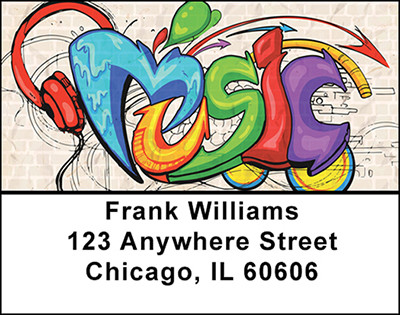Music Rocks Address Labels | LBBAM-92