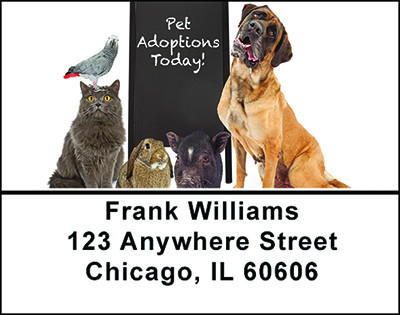 Pet Adoption Address Labels | LBBAN-63