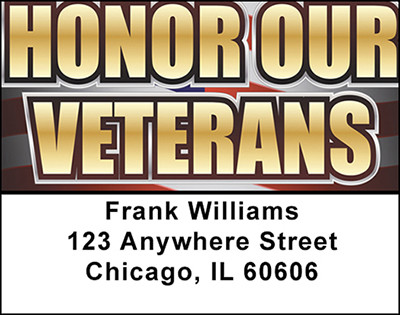 Honor Our Veterans Address Labels | LBBAO-08
