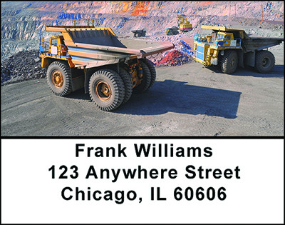 Open Pit Mining Address Labels | LBBAO-13