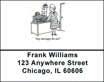 A Woman's Office Humor Address Labels | LBBAO-26
