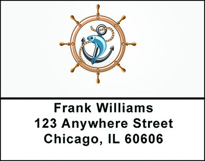Nautical Anchor Address Labels | LBBAP-23