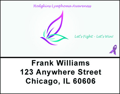 Violet Ribbon Address Labels | LBBAP-47