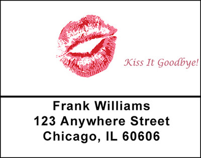 Kiss It Goodbye Address Labels | LBBAP-60