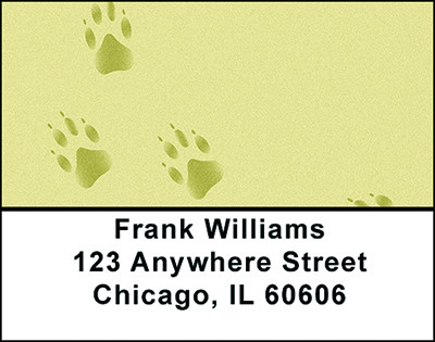 Ferret Paw Prints Address Labels | LBBAP-64
