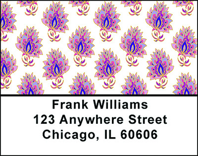 Ornamental Paisley Address Labels | LBBAP-83