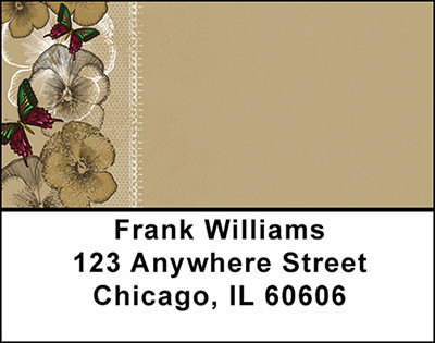 Vintage Autumn Floral Address Labels | LBBAP-84