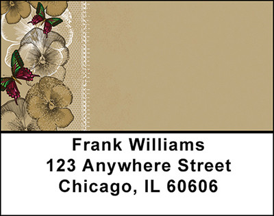 Vintage Autumn Floral Address Labels | LBBAP-84