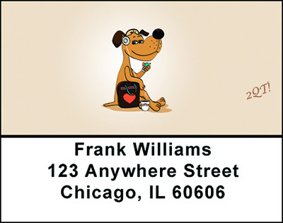 Texting Dogs Address Labels | LBBAP-92