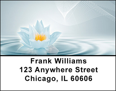 Tranquil Lotus Blossoms Address Labels | LBBAP-96