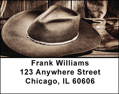 Cowboy Boots Address Labels | LBBAQ-15