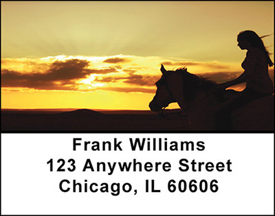 Cowgirls In The Saddle Address Labels | LBBAQ-67