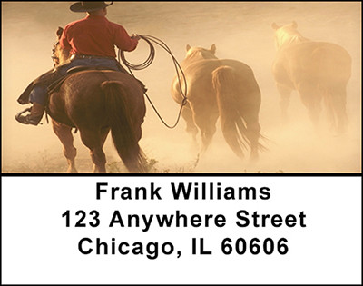 Cowboys On The Range Address Labels | LBBAQ-77