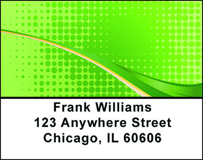 The Green Wave Address Labels | LBBAQ-79
