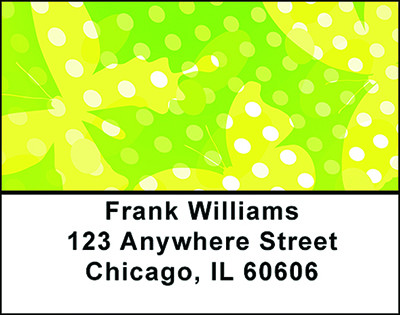 Butterfly Dots Address Labels | LBBAQ-81