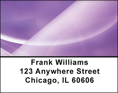Abstract Purple Waves Address Labels | LBBAQ-96