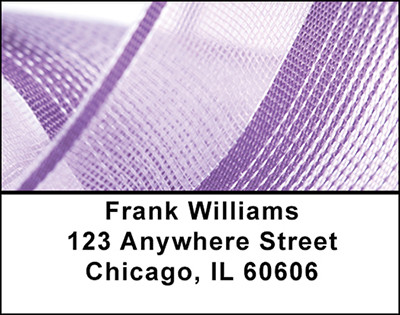 Purple Ribbon Address Labels | LBBAQ-97
