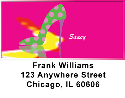Hot Pink And Saucy Address Labels | LBGIR-10