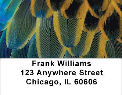 Feather Blues Address Labels | LBNAT-25