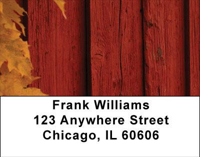 Simplistic Barn Address Labels | LBNAT-28