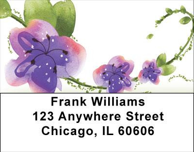Morning Glory Address Labels | LBNAT-31