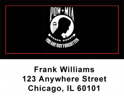 POW MIA Address Labels | LBPAT-18