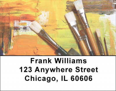 Paint Brush Address Labels | LBPRO-50