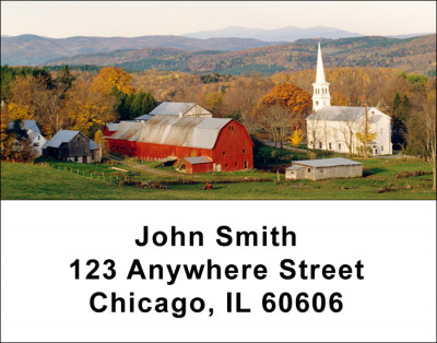 Country Churches Address Labels | LBREL-30