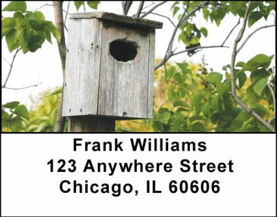 Scenic Birdhouses Address Labels | LBSCE-04