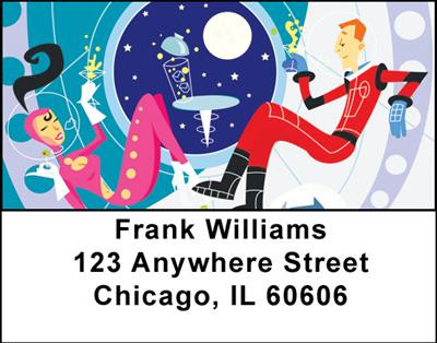 Retro Space Address Labels | LBSPA-02