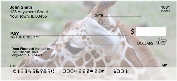 Giraffes Personal Checks | BAA-22
