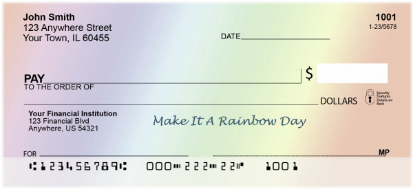 Make It A Rainbow Day Personal Checks | BAA-79