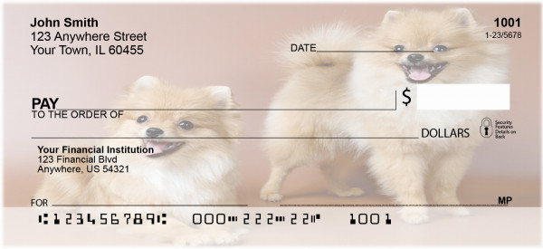 Pomeranian Fun Personal Checks | BAC-56