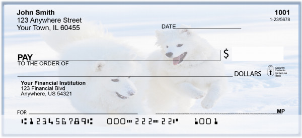 Samoyede Dogs Personal Checks | BAC-65