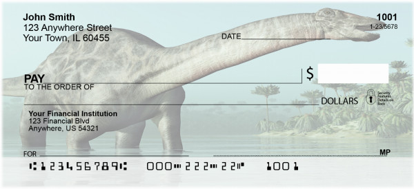 Prehistoric Dinosaurs Personal Checks | BAC-88