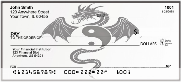 Yin Yang Dragon Personal Checks | BAC-99