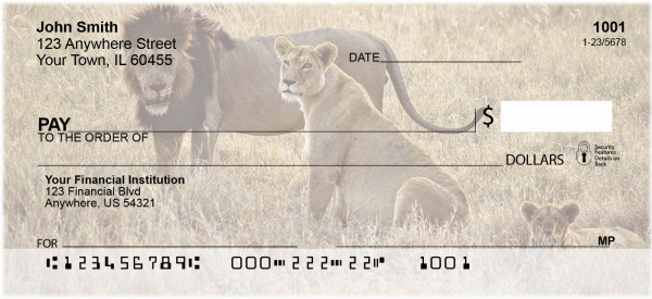 Lion Family Personal Checks | BAD-04