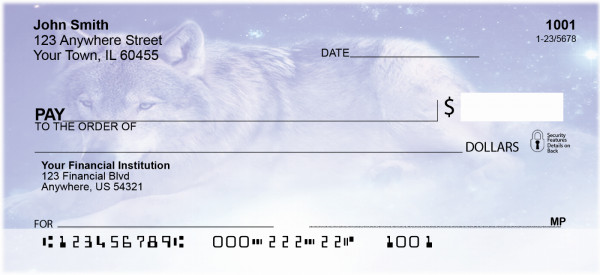 The Wolf Dreamer Personal Checks | BAD-25