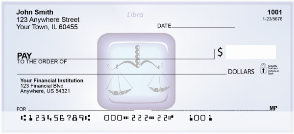Libra Astrology Sign Personal Checks | BAE-07