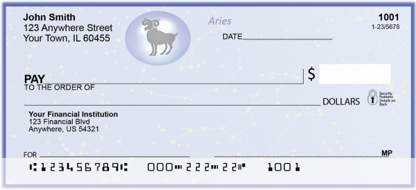 Aries Zodiac Sign Personal Checks | BAE-25