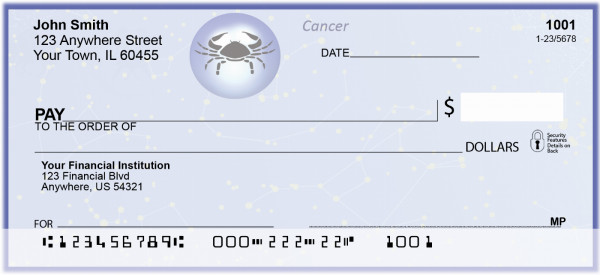 Cancer Zodiac Sign Personal Checks | BAE-27