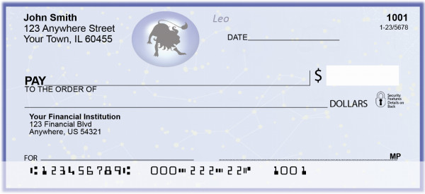 Leo Zodiac Sign Personal Checks | BAE-28